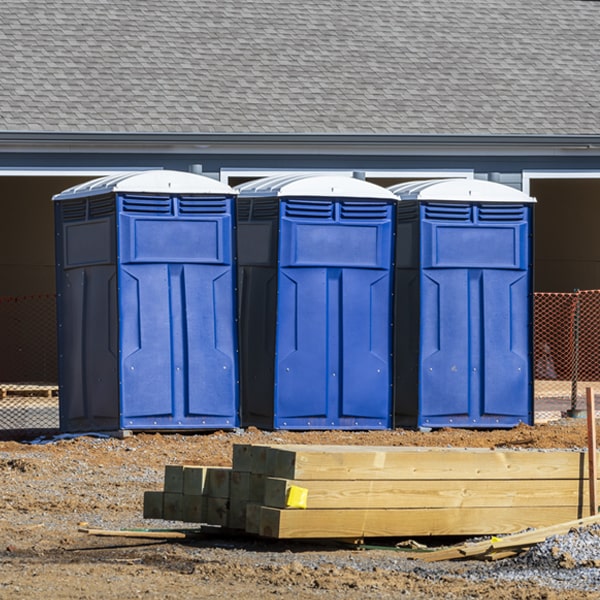 how can i report damages or issues with the portable toilets during my rental period in Montz LA